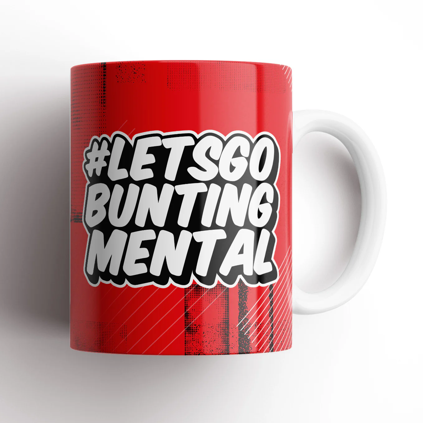Lets Go Bunting Mental Mug
