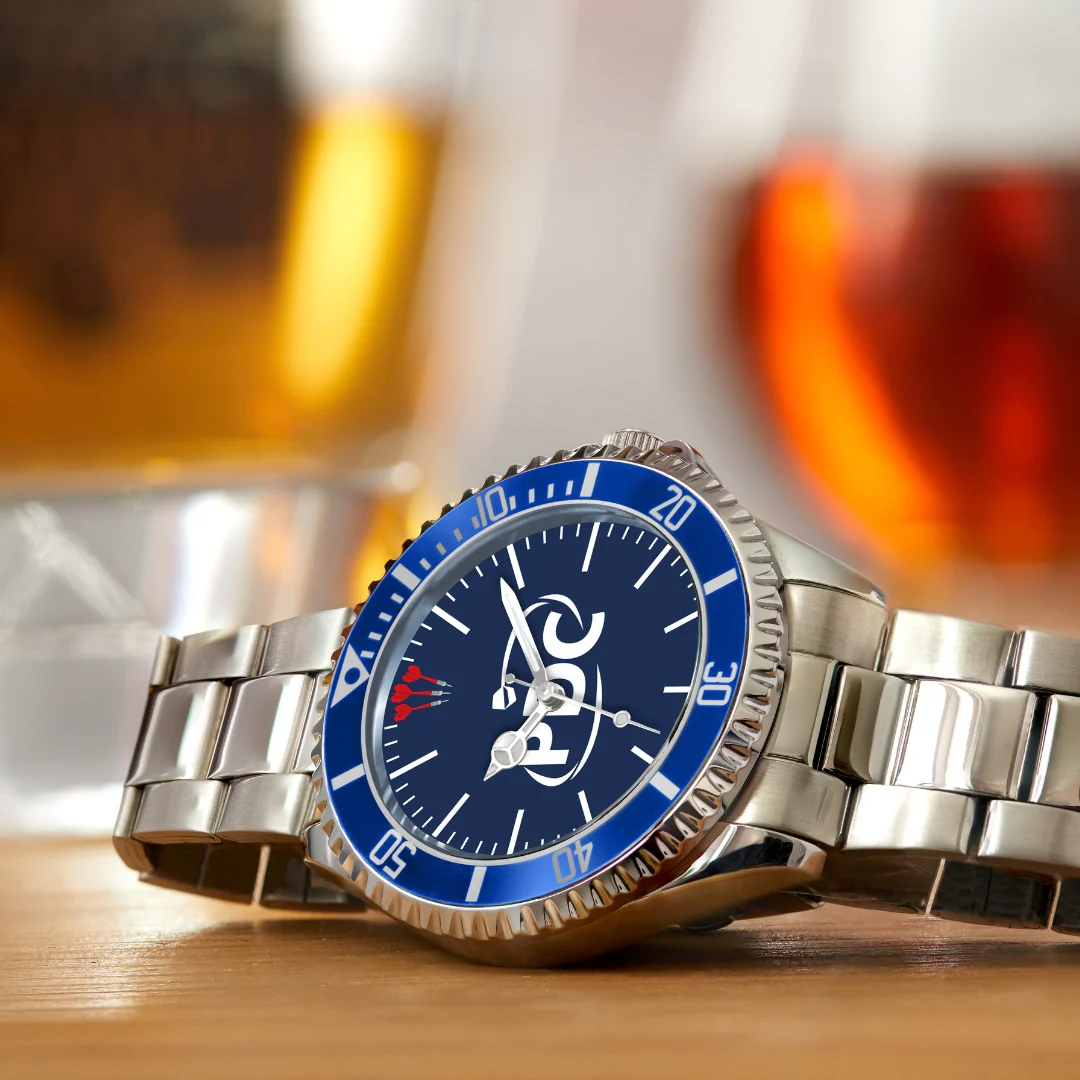 New PDC Darts Watch Mens Silver 42mm - Image 8