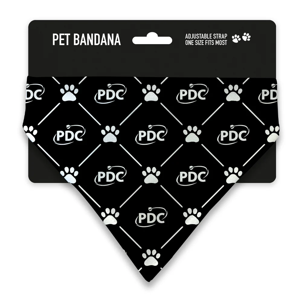 PDC Pet Paw Print Bandana