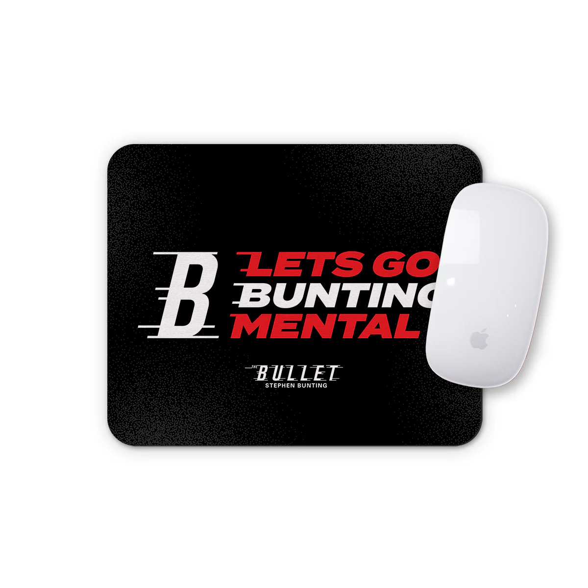 Stephen Bunting Black Mental Mouse Pad