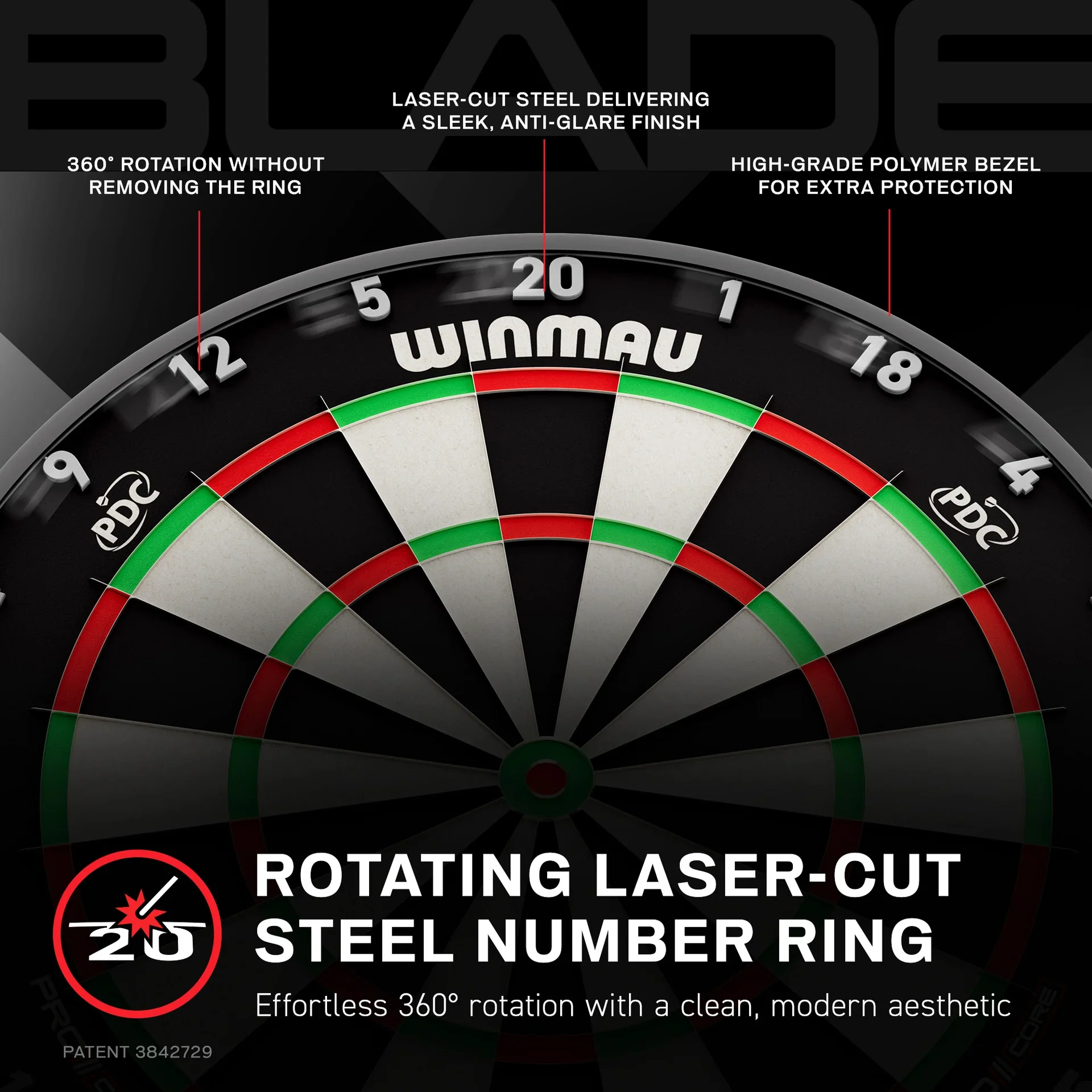 Winmau Blade X - Official PDC Dartboard - Image 6